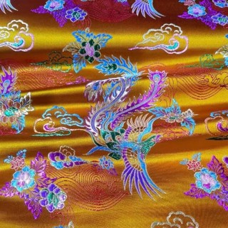 Vải lụa mây thổ cẩm handmade Hàng Châu, phù hợp may quần áo dân tộc và lễ cưới