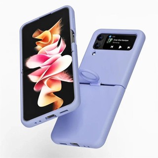 Ốp Lưng Silicon Lỏng Cho Samsung Galaxy Z Flip 3 4 5G Flip4 Flip3 Flip2 Flip1 Có Thể Gập Lại Bảo Vệ Toàn Diện Thời Trang Bao Da