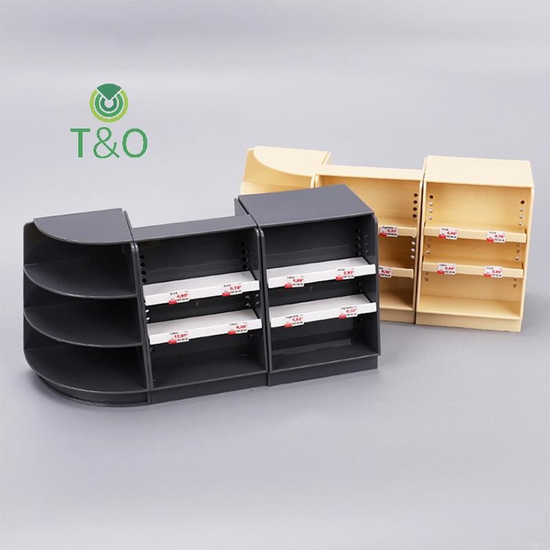 [T & O-t] Nhà búp bê siêu thị thu nhỏ Kệ rỗng Giá trưng bày Giá để đồ Trang trí mô hình [mới]