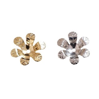 Bảo quản màu đồng mạ hoa lớn nhỏ 18K lót hoa hỗ trợ Nắp mũ trang sức thủ công diy Bông tai đính cườm Chất liệu phụ kiện