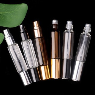 Chai Nước Hoa Rolling Ball 10ml - Atomizer Cho Mỹ Phẩm, Du Lịch - Chai Mini Có Tinh Dầu Bơm Lỏng - Di Động, Tái Sử Dụng, Hai Đầu - Hộp Thủy Tinh Trong Suốt
