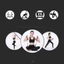 Dây chống khiêu vũ AMLU, Dây căng Yoga kỹ thuật số 8 phần, Dây căng khiêu vũ co giãn