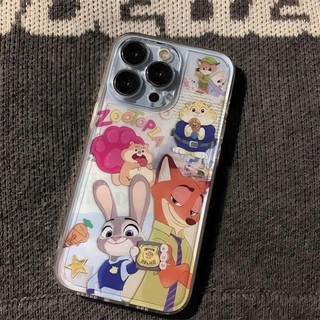 Ốp điện thoại Zootopia cho iPhone 11, / 16 12 / 13 / 14 / 15pro Max, Thời trang, cá tính sáng tạo thú vị. Vỏ trong suốt, chống thấm nước, chống sốc, vỏ bảo vệ