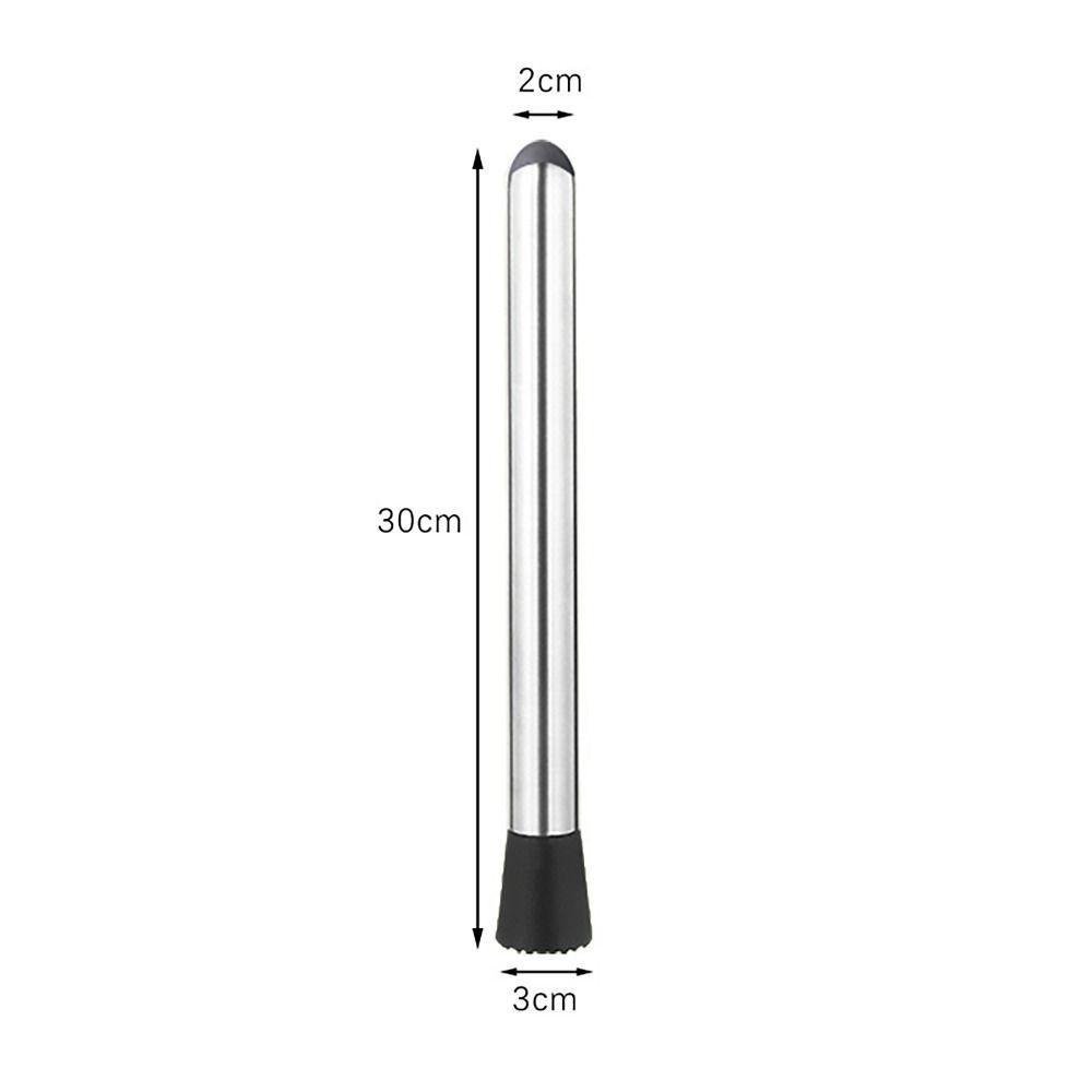 JVSUB Ice Cocktail Nghiền nát, Thanh Dụng cụ ép búa chanh bằng thép không gỉ, Cocktail bền bỉ Popsicle Mash Juice Stick Popsicle Smash Batter để uống trái cây DIY