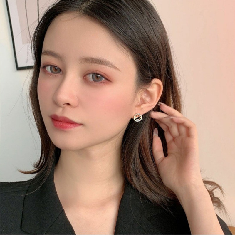 Bông tai kim cương nhân tạo cao cấp, sang trọng và thanh lịch cho nữ