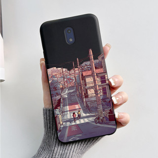 Dành Cho Nokia 3 3.1 Nokia3 TA-1032 TA-1020 Nokia3.1 Ốp Điện Thoại Đá Cẩm Thạch Thời Trang Màu Đen Vỏ Cao Su Silicon Mềm