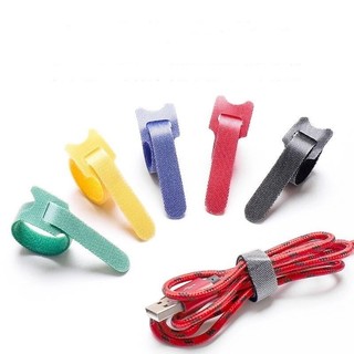 Cáp Sạc Tự Dính Nhiều Màu Di Động Có Thể Tái Sử Dụng Nylon Velcro Đồng Phục Thích Hợp Cho Bộ Sạc Cáp Dữ Liệu Dây Máy Tính Cáp Hộ Gia Đình, v.v.