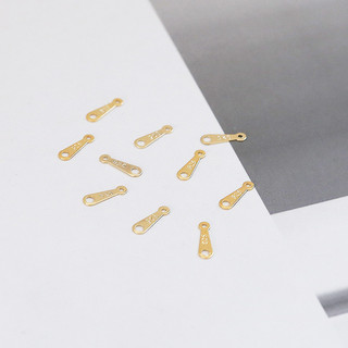 Túi đồng vàng hai lỗ 18 K14 k giữ màu giọt nước phối mảnh tự làm vòng tay thủ công vòng cổ chất liệu hoàn thiện phụ kiện trang sức