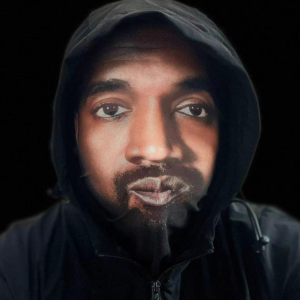 Ngôi Sao Bóng Đá Ngộ nghĩnh CR7 Kanye 3D In Mặt nạ Liền Mạch Đầu Cosplay Mũ