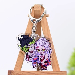 Móc khóa Anime Kimetsu no Yaiba Kokushibo phụ kiện túi xách balo móc khoá bằng chất liệu arcrylic trong suốt