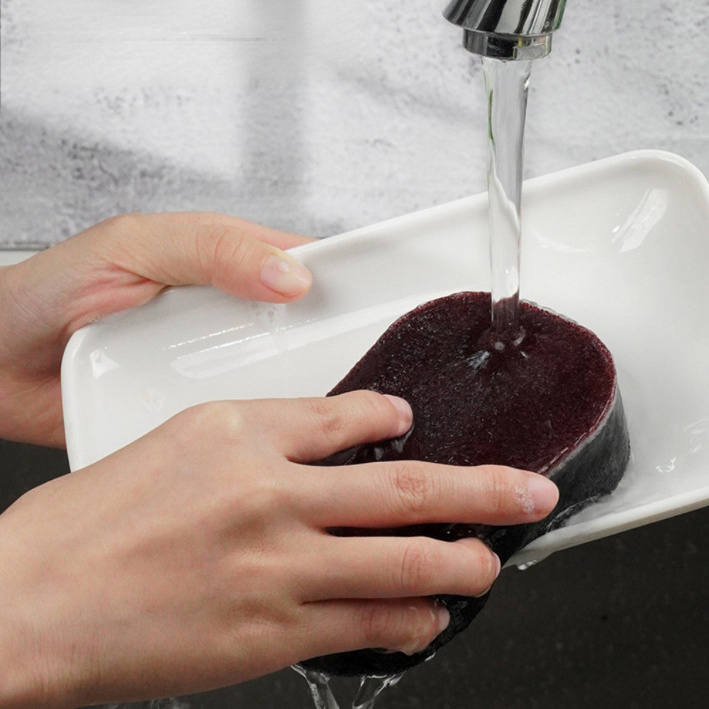 [Đặc sắc] Bọt biển rửa chén cát kim cương - Hấp thụ nước, dày - Đồ dùng vệ sinh gia đình - Khăn lau bát đĩa khử vảy nhà bếp - Bộ đồ ăn Khăn lau bát - Miếng cọ rửa bồn rửa