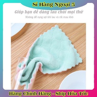 [1 chiếc] Khăn Lau Bếp 2 Mặt Đa Năng Dày Dặn Siêu Thấm - Lau Bát Đĩa, Bàn Ghế