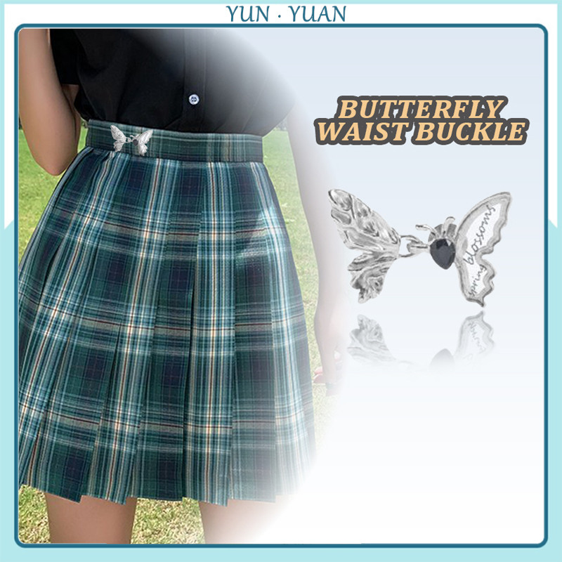 [Yunyuan] Khóa thắt lưng bướm trong suốt thời trang thắt chặt eo, nhẹ nhàng sang trọng, nguyên bản đơn giản, thời trang thích hợp, khóa thoáng mát, ẩn