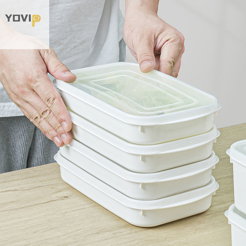 Yovip Nhật Bản Hộp đóng gói thịt Thực phẩm Tủ lạnh Bảo quản trái cây Bảo quản rau củ Chuẩn bị mảnh VN hộp chia
