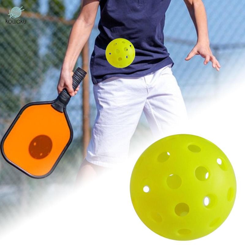 Pickleball Pickle Balls Hàng thể thao tiêu chuẩn rỗng 74mm Pickleball Phụ kiện Đồ chơi thực hành cho các tòa án ngoài trời