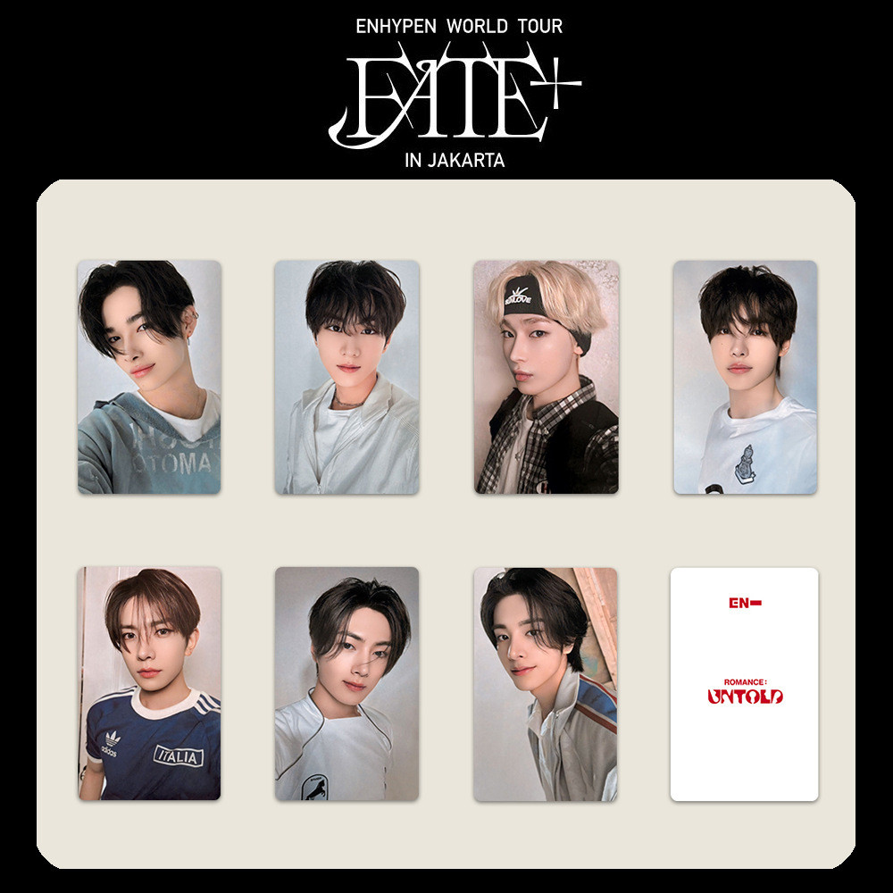 5-7 chiếc EN WORLD TOUR FATE PLUS IN Mang theo nhiệt Lomo Card ROMANCE Album không chứa Album Photocards HEESEUNG JAKE JAY JUNGWON NI-KI SUNGHOO Kpop Bưu thiếp YM