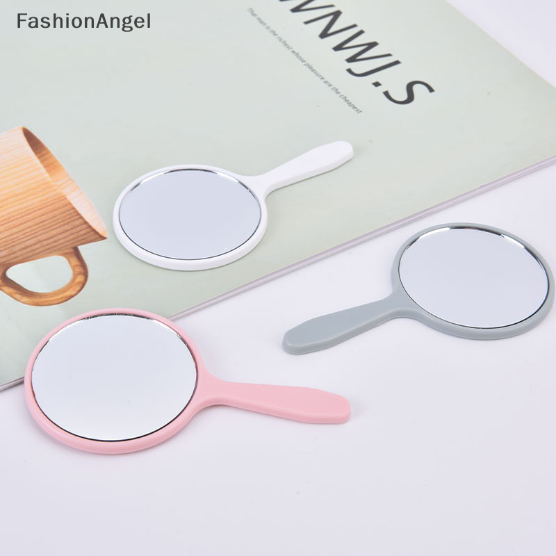 Gương trang điểm cầm tay FashionAngel Gương trang điểm tròn có tay cầm Gương tay Mỹ phẩm TH