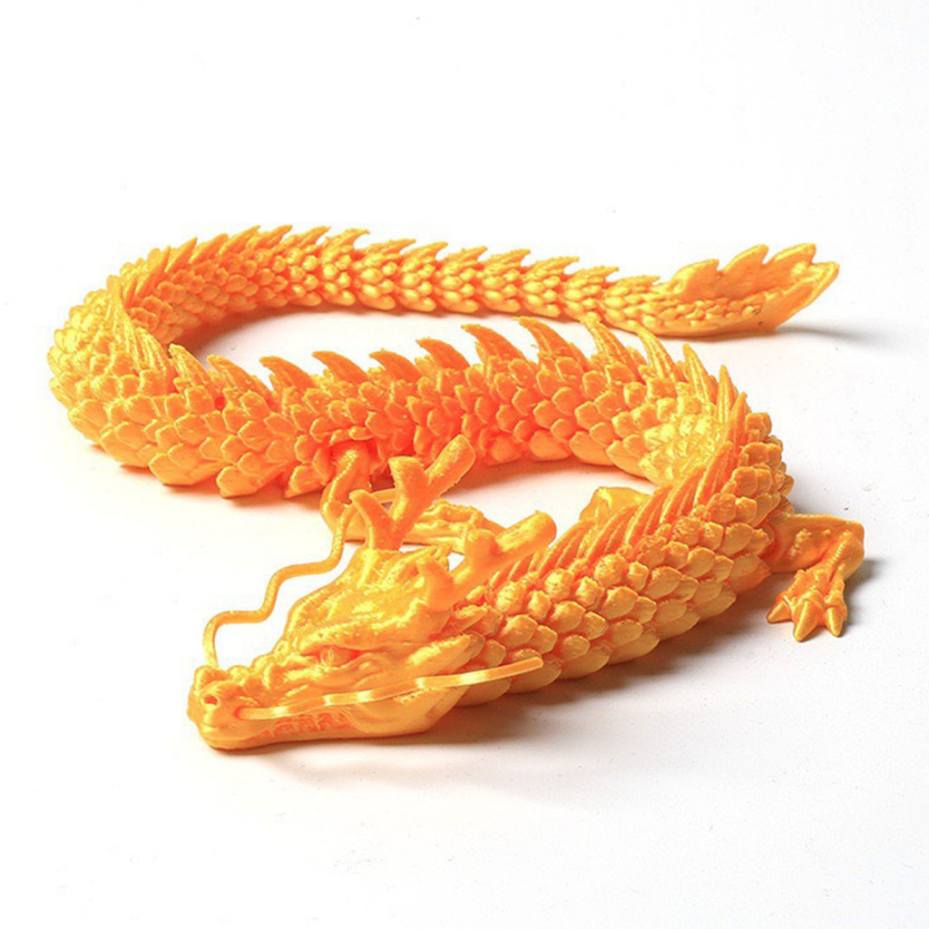 Đồ chơi nhân vật rồng in 3D Mô phỏng mạnh mẽ và bền bỉ Đồ trang trí rồng Trung Quốc