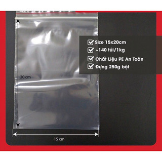 Túi Zip Chỉ Đỏ - Túi Zip Đựng Bánh Tráng Trộn - Gia Vị - Thực Phẩm - Trái cây 100gr/500gr