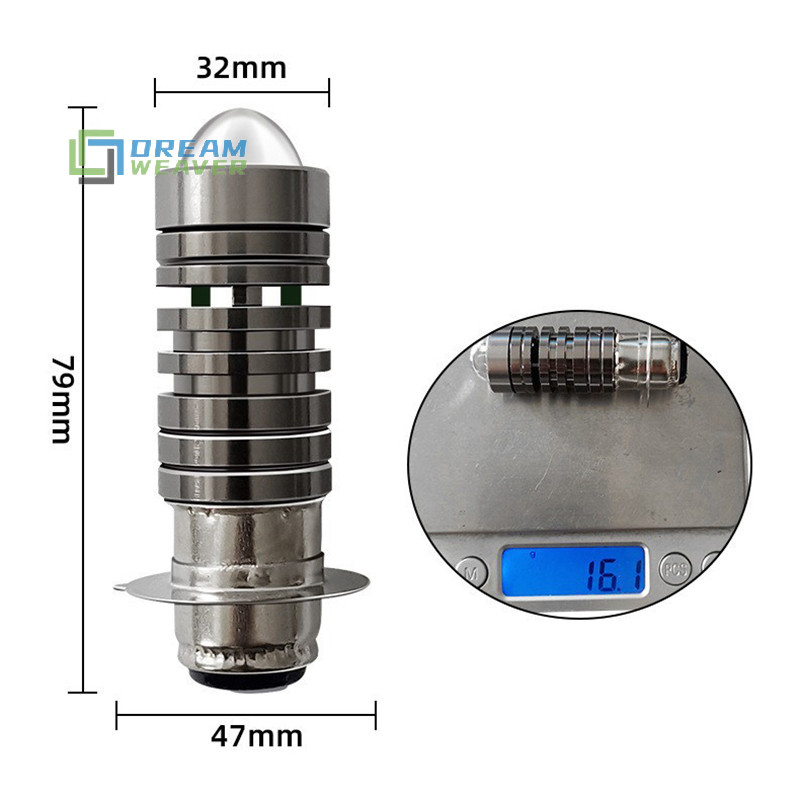 [Dream] Bóng đèn pha hai màu đa năng 12V P15D H6 PX15D LED Đèn pha xe máy H6 Xe tay ga Xe máy mới