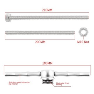 Dụng cụ tháo vòng bi GLKWC, Công cụ lắp đặt và tháo giá đỡ dưới bằng hợp kim nhôm di động, Trục loại bỏ bằng thép không gỉ có thể tái sử dụng bền bỉ