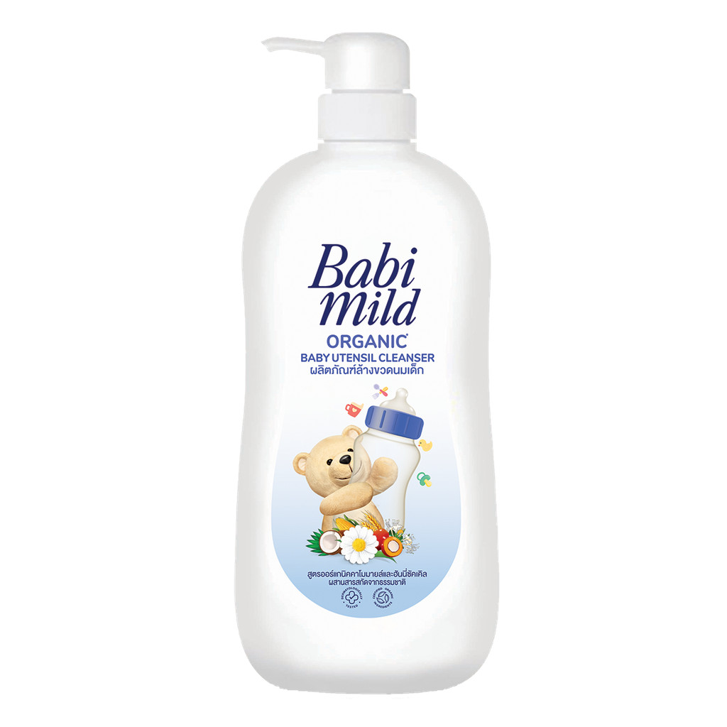Nước Rửa Bình Sữa Cho Bé Babi Mild Utensil Cleaner Chai 590ml