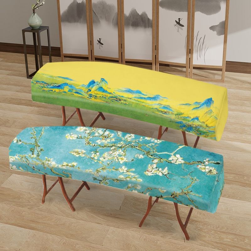 Guzheng bao vải cao cấp chống bụi, phong cách mục vụ, in họa tiết văn học, phù hợp đàn guzheng