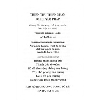 Sách - Kinh Đại Bi Sám Pháp Đại Bi Tâm Đà Ra Ni ( Bìa mềm )