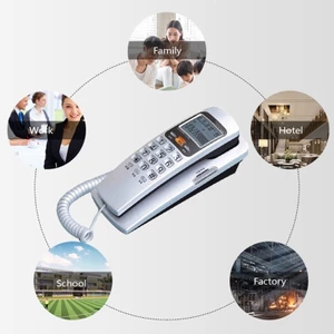 Niki Thiết Thực Có Dây Điện Thoại Với Người Gọi Hiển Thị Truy Vấn Chức Năng Lưu Trữ Điện Thoại Treo Tường Cho Người Cao Tuổi Và Chuyên Nghiệp