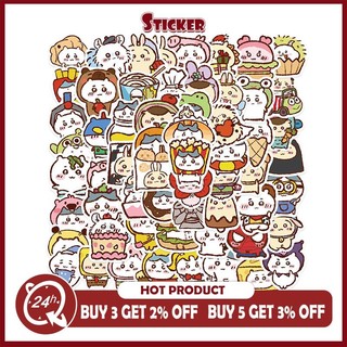 65 Chiếc Chiikawa Anime Miếng Dán Hoạt Hình Graffiti DIY Laptop Điện Thoại Hành Lý Cốc Chống Thấm Nước Miếng Dán Đồ Chơi