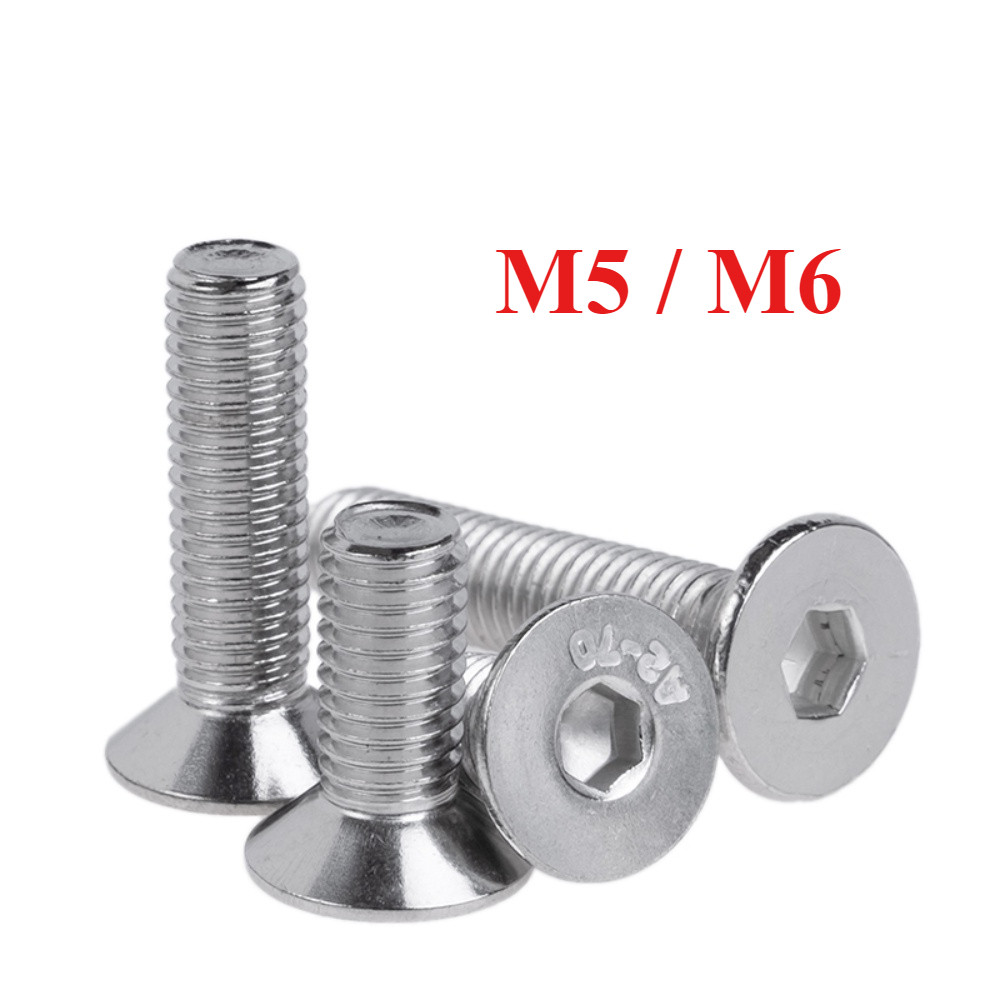 [FSvn1] Ốc vít inox 304 đầu lục giác dẹp mỏng phẳng，Bulong Lục Giác ...