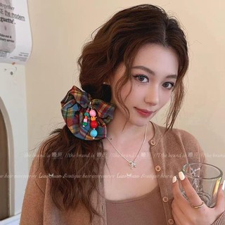 Phiên bản Hàn Quốc Thời trang Vui nhộn Rainbow Kẻ sọc Dây buộc tóc