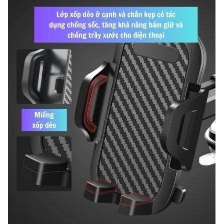 Giá đỡ kẹp điện thoại ô tô vân carbon xoay 360 độ gắn taplo ô tô loại cao cấp Phụ Tùng