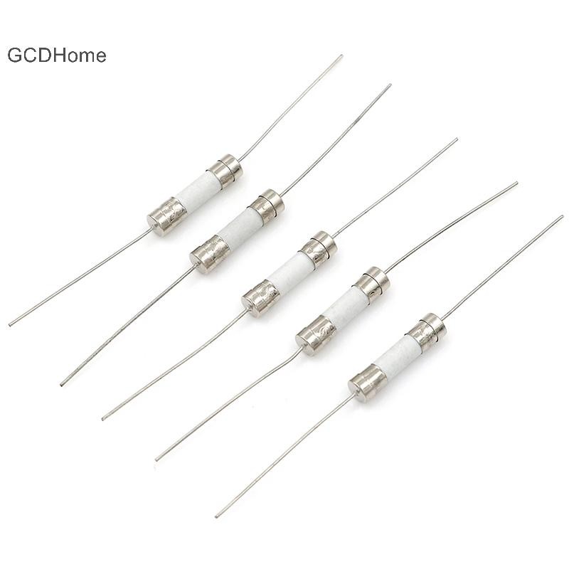 Gcdhome 5 Cái 10A 250V gốm thân trục cầu chì cho tivi lcd, v.v. 5 * 20mm HOT