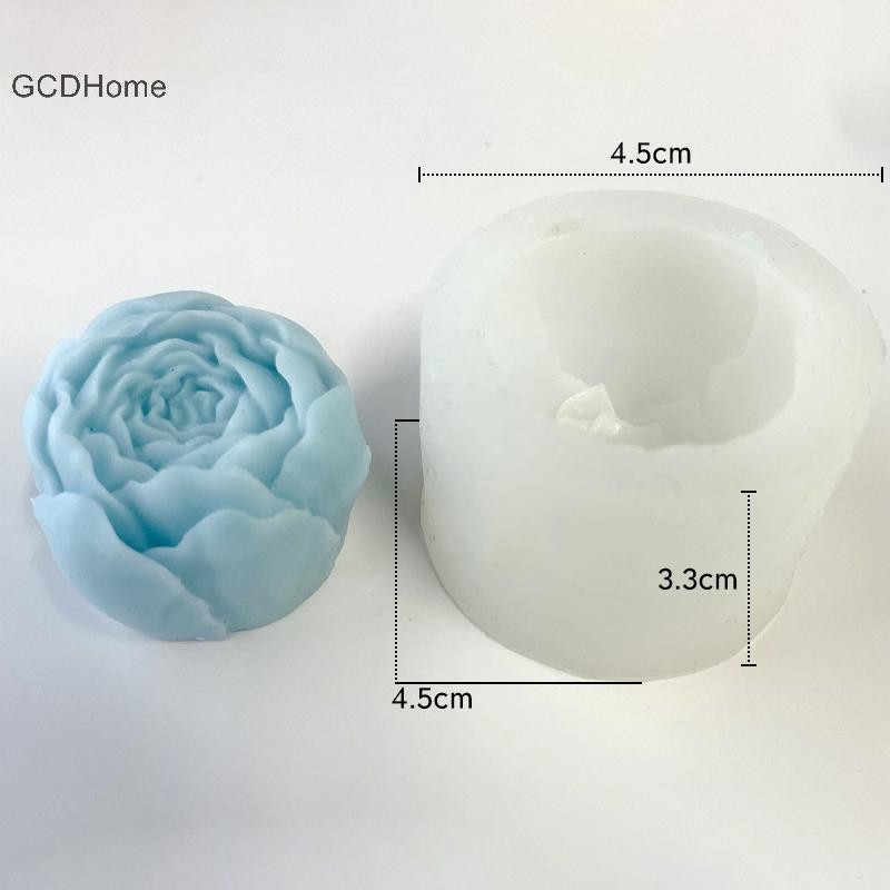 Gcdhome 3D Hoa Hồng Khuôn Silicon Hoa Mẫu Đơn Khuôn Thạch Cao Xà Phòng Nhựa Sinh Nhật Đám Cưới Quà Tặng Trang Trí Nhà HOT