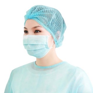 Mũ chùm đầu y tế ( 100 cái/ túi) nón còn sâu chùm đầu, mũ y tế, chất liệu giầy dặn,dùng cho y tế SUNND