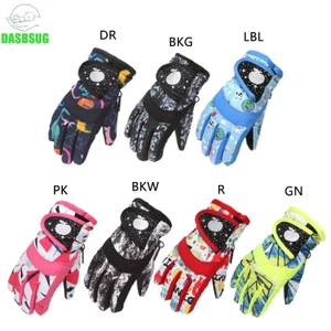Kids Winter Warm Ski Gloves Boys Girls Snowboard Mitten Waterproof Windproof