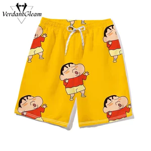 VG Crayon Shin-chan Quần Short Nam Nữ, Phù Hợp Đi Biển và Mặc Mùa Hè