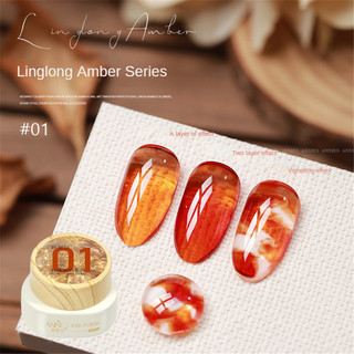 ANNIES Linglong Gel móng hổ phách trong suốt, keo quang trị liệu, nghệ thuật móng, dùng cho tiệm