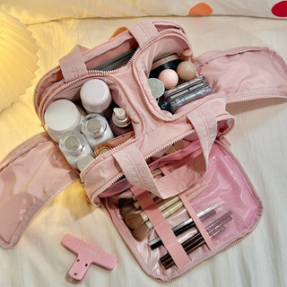 Túi Makeup Cao Cấp, Dung Tích Lớn, Chống Nước, Đa Ngăn Thông Minh, Sang Trọng, phân loại lưu trữ