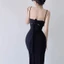 Đầm 2 dây nơ lưng mút ngự.c chất thun gân xương cá, thời trang hoàn hảo cho tiệc, làm việc