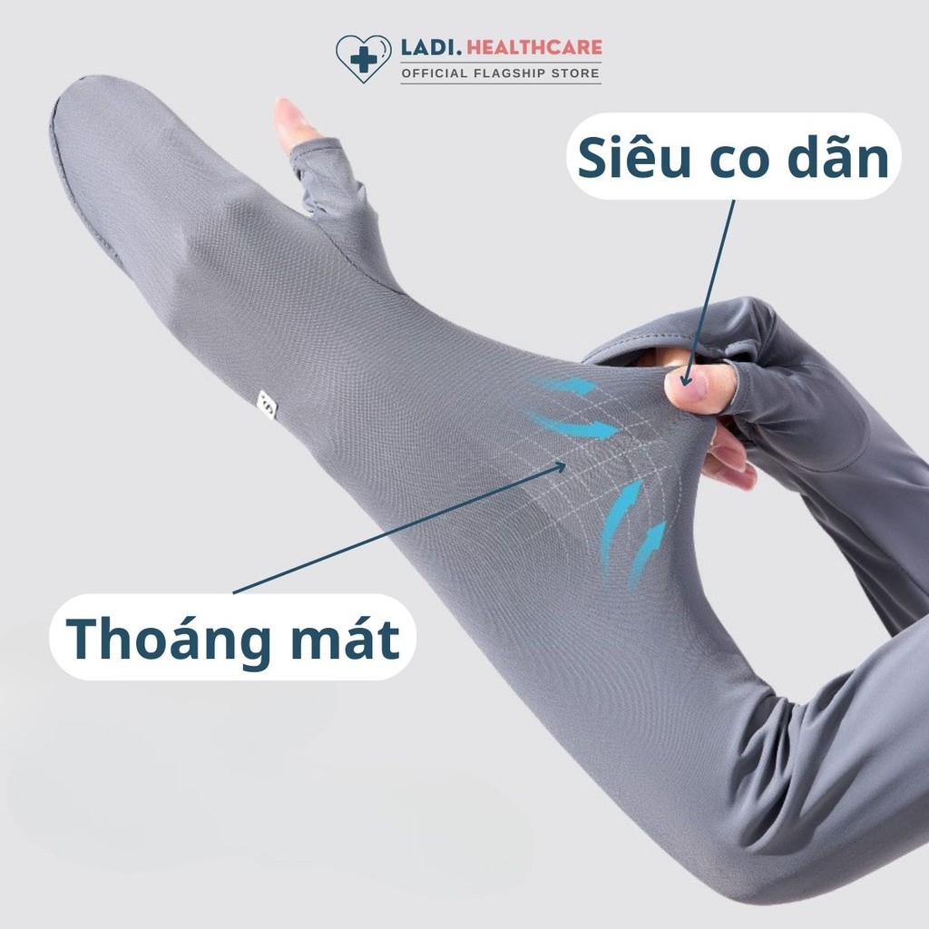 Găng Tay Chống Nắng UNICARE, Dài Tay Lụa Lạnh Mềm Mại, Che Phủ Toàn Tay, Nam Nữ, Chống Tia UV Siêu Hiệu Quả