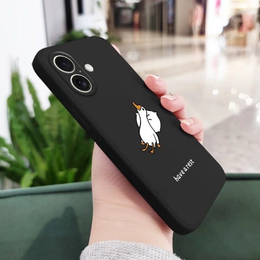 Ốp Điện Thoại Họa Tiết Vịt Hoạt Hình Tối Giản Cho Xiaomi 14T 11T 10T 9T Pro 11 Lite 5G NE Poco X7 Pro F7 Pro M7 Pro Ốp lưng TPU Mềm Chống Sốc