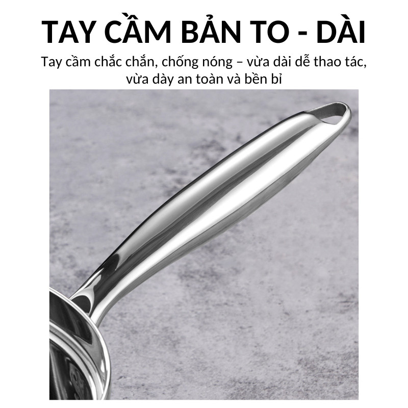 Nồi Inox 2 Tầng Hấp + Nấu Dung Tích 2.4L – Kèm Lưới Hấp Inox 304, Dẫn Nhiệt Đều, Dùng Được Mọi Loại Bếp | 311