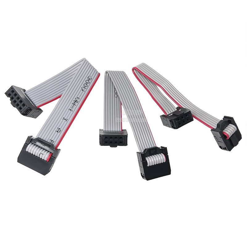 Cáp phẳng FC màu xám 10P / 16P / 20P / 26P Pitch 2.54MM Cáp phẳng màu xám Kết nối màn hình LED Cáp tải xuống JTAG
