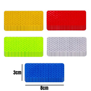 Bộ 10 Miếng Dán Phản Quang Cảnh Báo An Toàn Cho Xe Hơi / Xe Máy