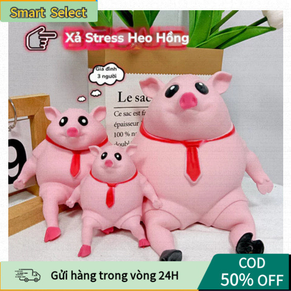 [COD] Đồ Chơi Nắn Bóp Đàn Hồi Giảm Stress Hình Chú Heo heo dẻo đồ giảm stress đồ xả stress xả stress