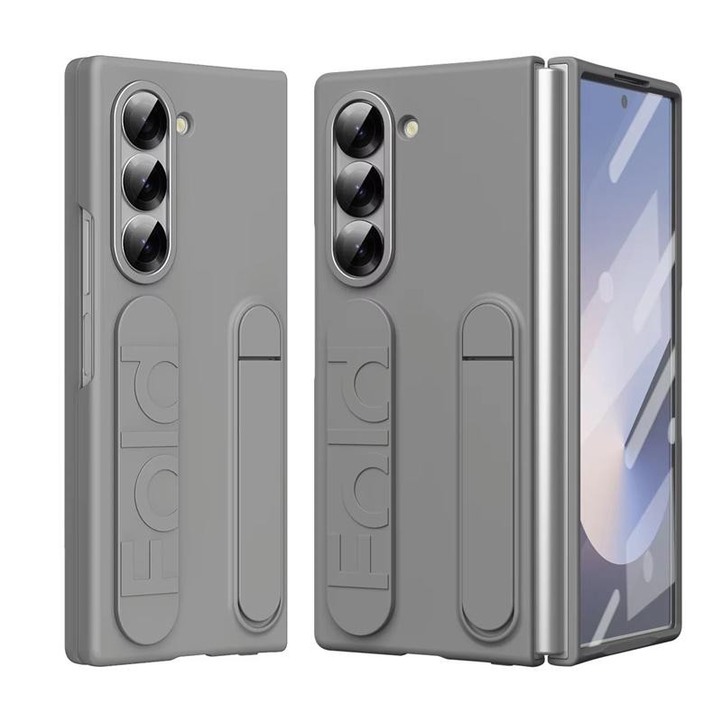 Dây đeo cổ tay có thể gập lại Funda Thích hợp cho Samsung Galaxy zfold7 Z Fold 6 4 5 3 Vỏ điện thoại Fold6 5G Kính trước Bảo vệ ống kính PC Vỏ nhựa Capa