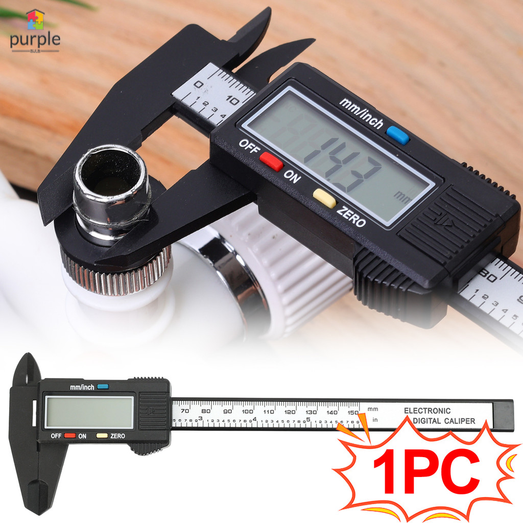 Máy Đo Điện Tử Kỹ Thuật Số Caliper Vernier Caliper Thước Micromet Sợi Carbon Nhựa Đo Dụng Cụ Đo Dụng Cụ