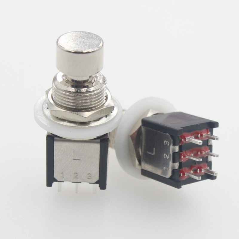 HL DPDT Chốt Stomps Bàn Đạp Chân Công Tắc Thay Thế 6 Pin Tạm Thời Stomps Bàn Đạp Chân Công Tắc Nút Dừng Khẩn Cấp